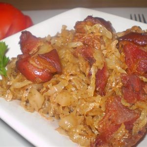 Varza calita cu ciolan afumat si legume