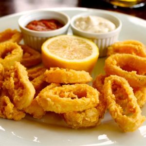 Calamari pane cu usturoi si lamaie