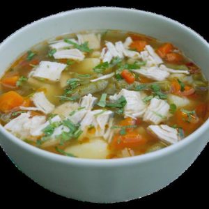 Ciorba cu piept de pui si legume mixte