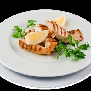 File de salau la gratar + garnitura la alegere