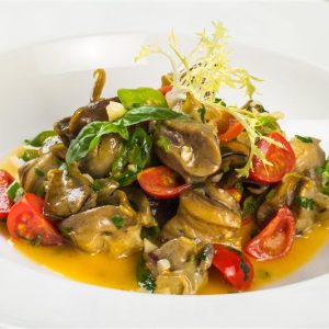 Mancarica de ciuperci cu sos si legume