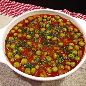 Mancarica cu mazare si ciuperci