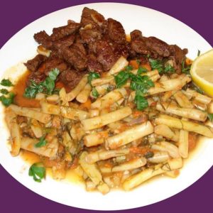 Mancarica de pastai si legume cu carne de vita