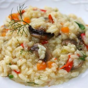 Orez cu ciuperci si legume