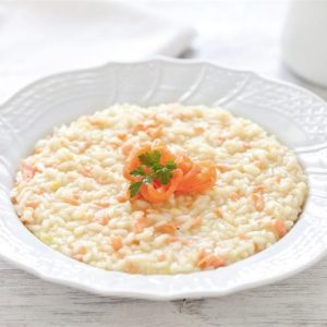 Orez cu solmon in unt